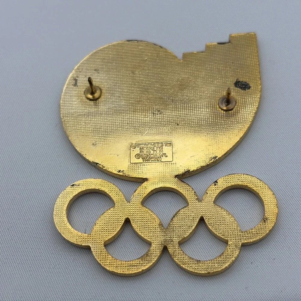 1988 Seoul Summer Olympic Games Logo South Korea Jumbo Lapel‎ Hat Pin